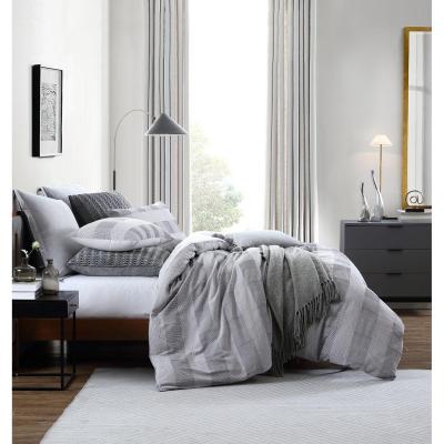 Private Collection Subi Grey Yarn Dyed Jacquard Quilt Cover Set | King Bed | Grey